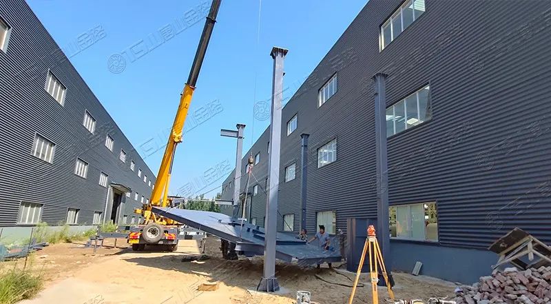 唐山金路廠區(qū)打造小型制砂樓，供客戶帶料試機